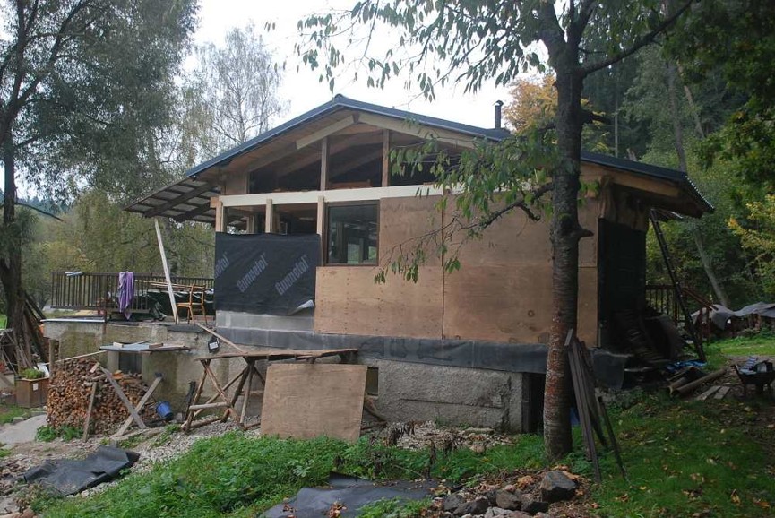 Rekonstrukce chaty 2014